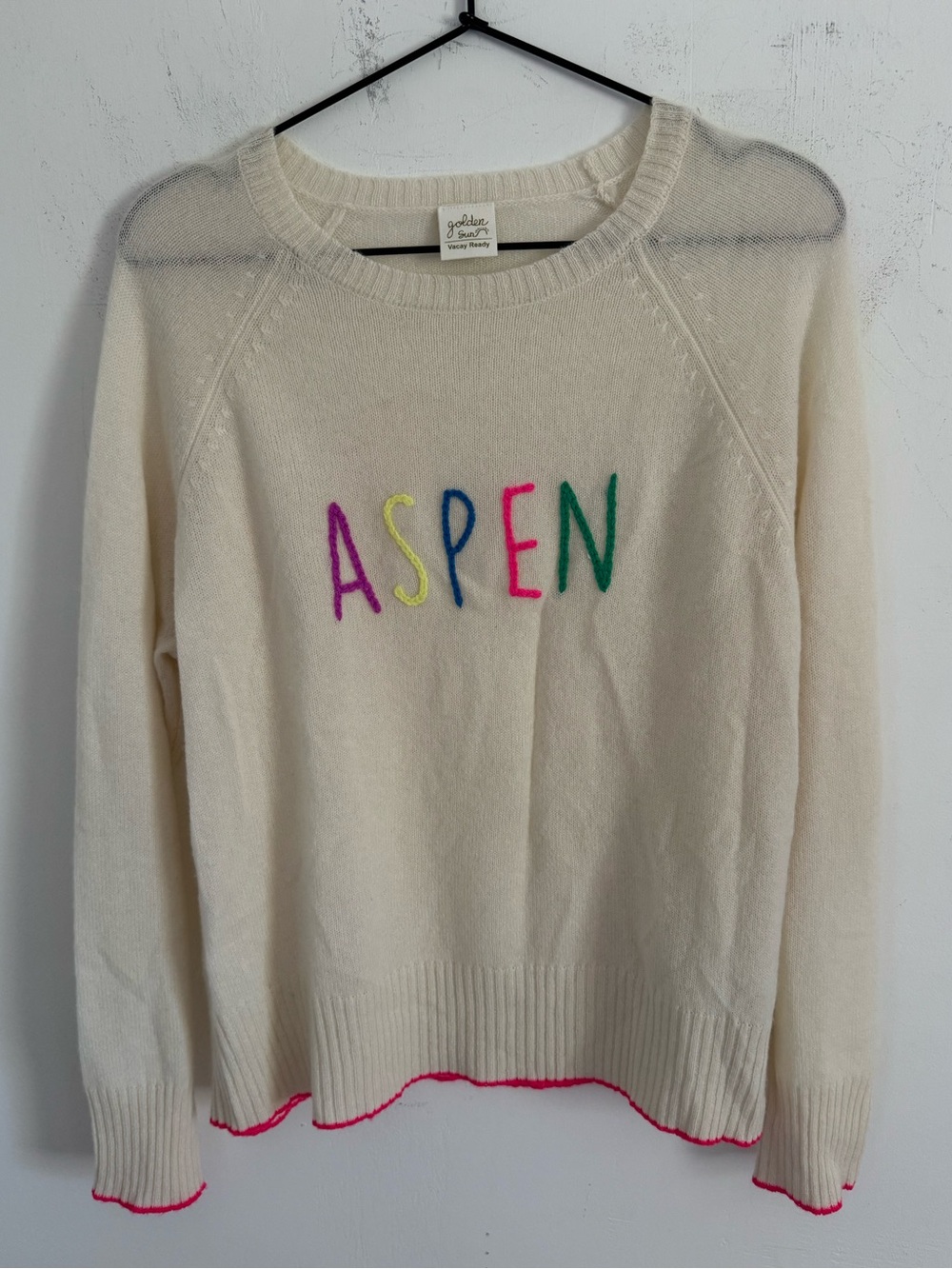 NEW Golden Sun 100% Cashmere Aspen Sweater XS/S